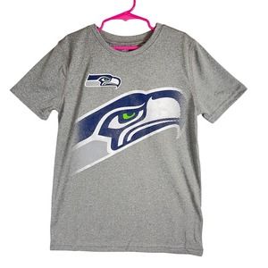 Seattle Sea Hawks Crewneck Pullover T Shirt